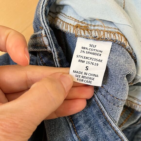 Kittenish Straight Leg Split Side Hems High Waist Jeans Small - Picture 8 of 13